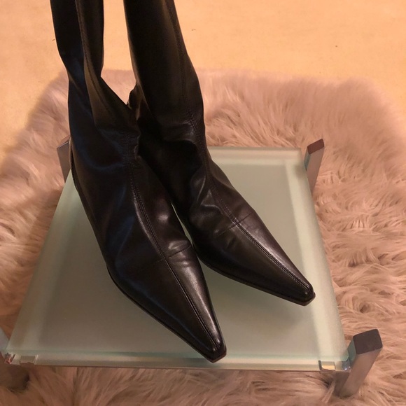 Giuseppe Zanotti Vincini leather, patent tall boot - Picture 3 of 8